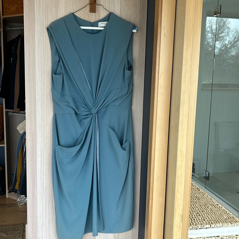 MM Lafleur Light Blue Taylor Dress - 14.
